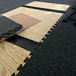 Interlocking Rubber Gym tiles